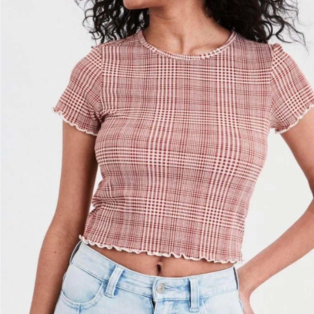 Plaid Baby Tee